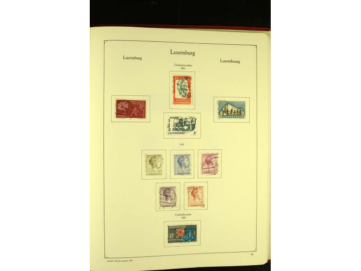 1852/1913, gestempelte Sammlung, ab ca. 1960 in weiten Teilen kpl.