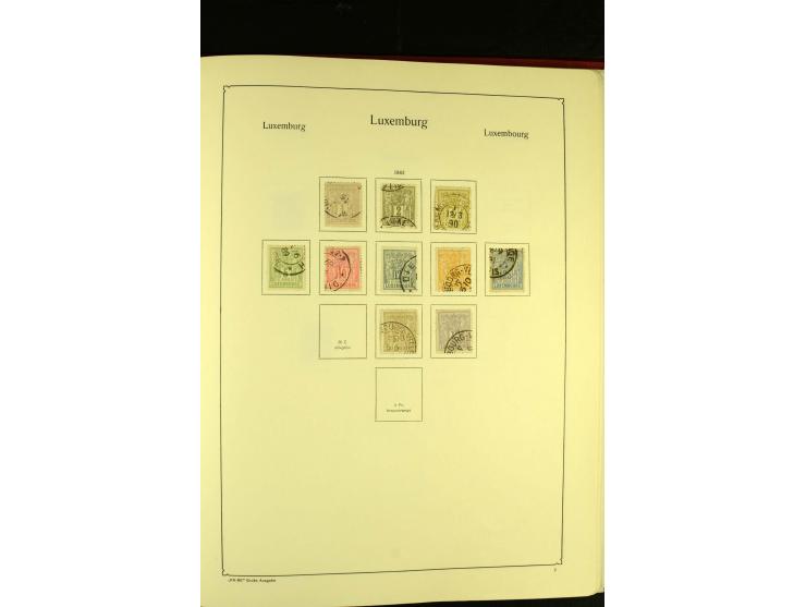 1852/1913, gestempelte Sammlung, ab ca. 1960 in weiten Teilen kpl.