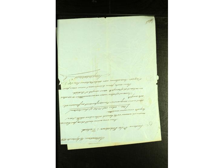 1872, kleine Partie von 5 Faltbriefen alle nach Diekirch (Luxemburg) gelaufen, mit Ankunftststempel, teils etwas knittrig/fle