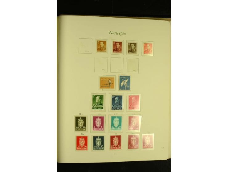 1855/1995, postfrische, ungebrauchte und gestempelte Sammlung mit u.a. Mi.-Nr. 1, 6-10, 38 etc.; in 2 Borek-Alben