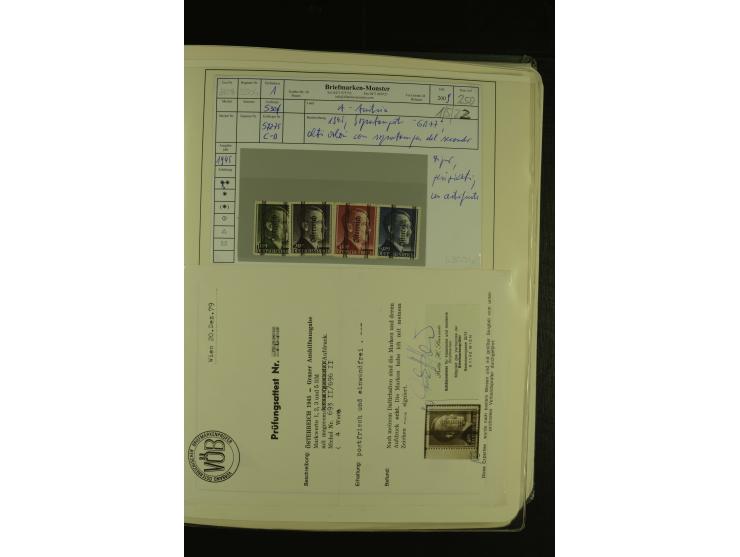 1945/85 (ca.), in den Hauptnummern augenscheinlich komplette Sammlung mit Mi.-Nr. Va-d, diese und Grazer Aufdrucke postfrisch
