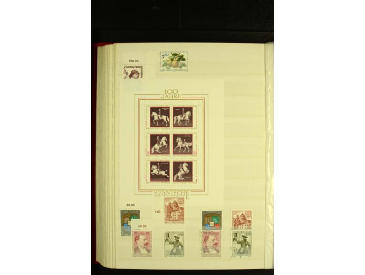 1945/81, postfrische und teils gestempelte Sammlung mit einigen besseren Ausgaben in 2 Steckbüchern