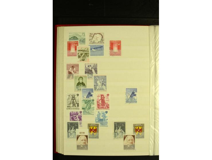 1945/81, postfrische und teils gestempelte Sammlung mit einigen besseren Ausgaben in 2 Steckbüchern