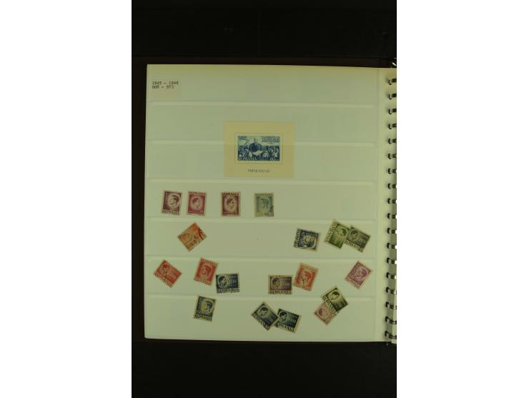 1858/1991, am Anfang meist ungebrauchte und gestempelte Sammlung mit Doubletten in 2 Alben, dabei Blockausgaben ab Nr. 1, pos