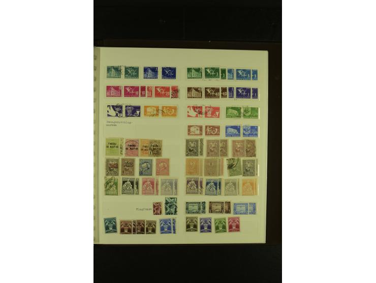1858/1991, am Anfang meist ungebrauchte und gestempelte Sammlung mit Doubletten in 2 Alben, dabei Blockausgaben ab Nr. 1, pos