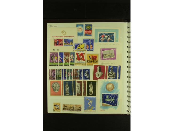 1858/1991, am Anfang meist ungebrauchte und gestempelte Sammlung mit Doubletten in 2 Alben, dabei Blockausgaben ab Nr. 1, pos