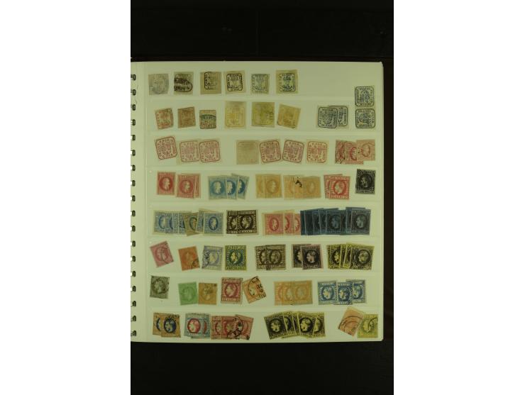 1858/1991, am Anfang meist ungebrauchte und gestempelte Sammlung mit Doubletten in 2 Alben, dabei Blockausgaben ab Nr. 1, pos