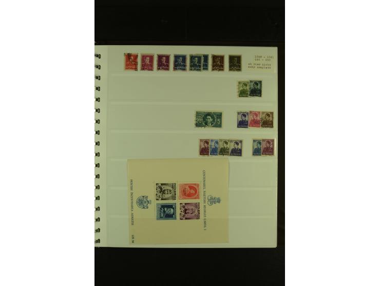 1858/1991, am Anfang meist ungebrauchte und gestempelte Sammlung mit Doubletten in 2 Alben, dabei Blockausgaben ab Nr. 1, pos