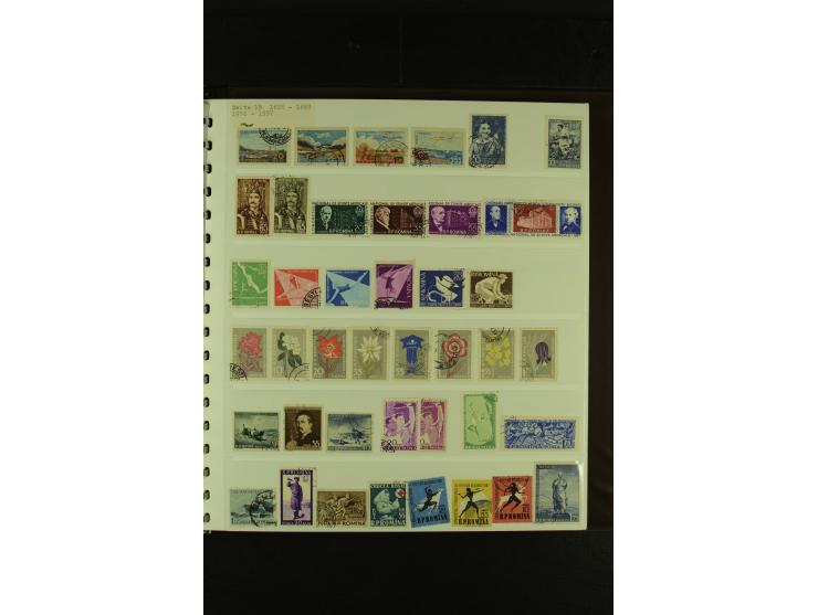 1858/1991, am Anfang meist ungebrauchte und gestempelte Sammlung mit Doubletten in 2 Alben, dabei Blockausgaben ab Nr. 1, pos