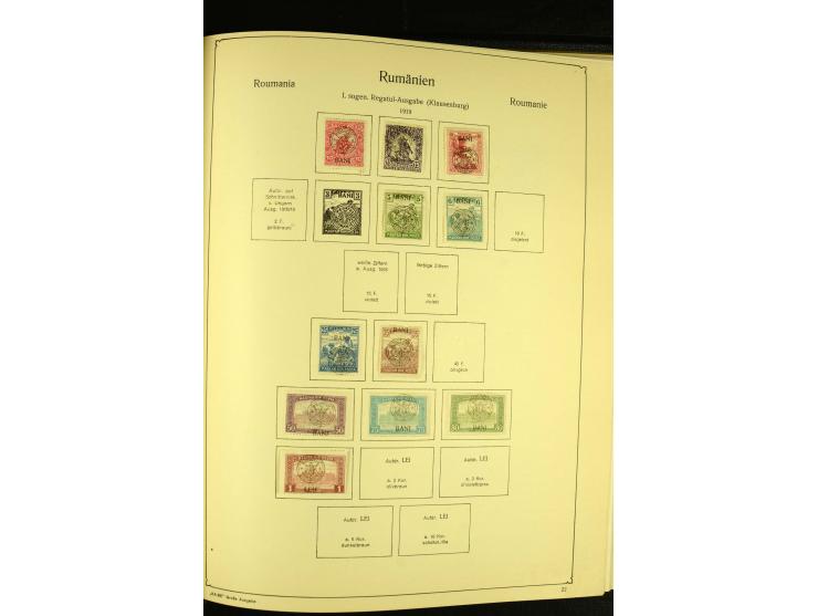 1865/1941, ungebrauchte und gestempelte Sammlung mit guten Werten und Sätzen