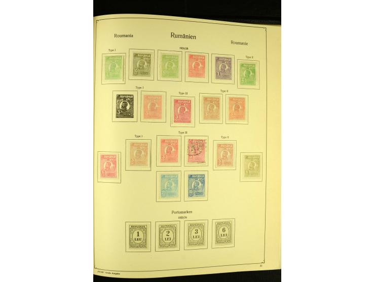 1865/1941, ungebrauchte und gestempelte Sammlung mit guten Werten und Sätzen