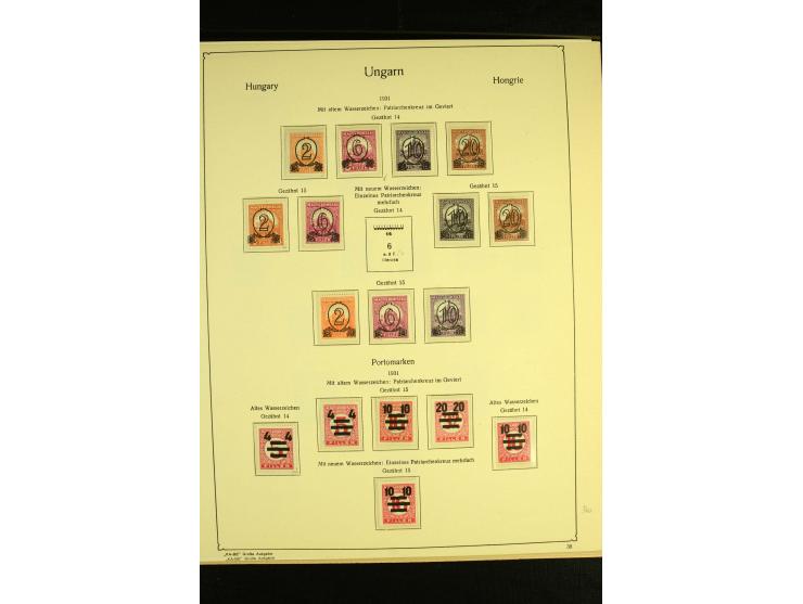 1903/43, ungebrauchte und gestempelte Sammlung mit guten Werten, Sätzen und Blocks
