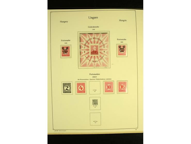 1903/43, ungebrauchte und gestempelte Sammlung mit guten Werten, Sätzen und Blocks