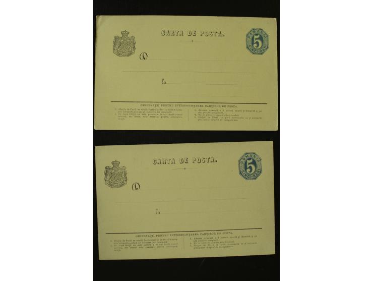 1873/1940 (ca.), etwa 200 ungebrauchte und gebrauchte Ganzsachen, viel Auslandspost, Zufrankaturen, etc.