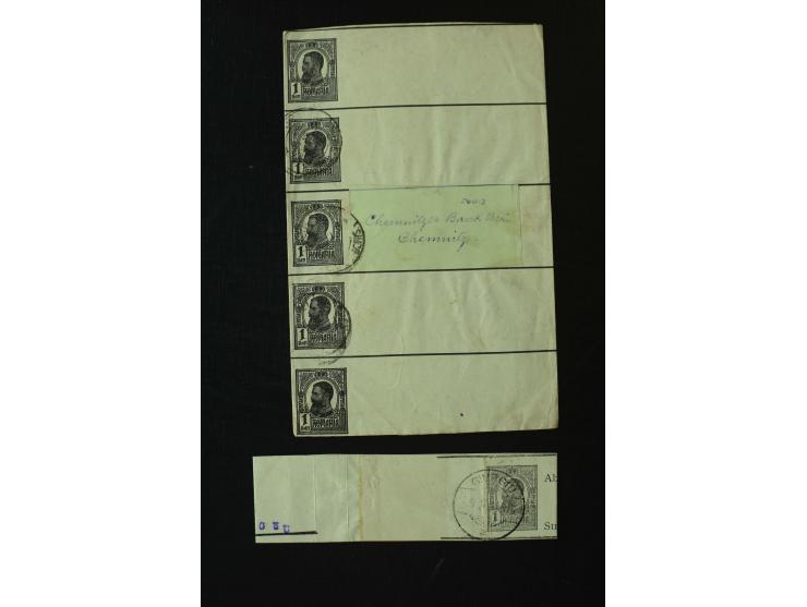 1873/1940 (ca.), etwa 200 ungebrauchte und gebrauchte Ganzsachen, viel Auslandspost, Zufrankaturen, etc.
