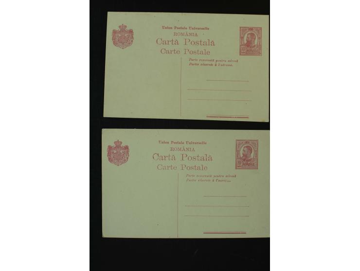 1873/1940 (ca.), etwa 200 ungebrauchte und gebrauchte Ganzsachen, viel Auslandspost, Zufrankaturen, etc.