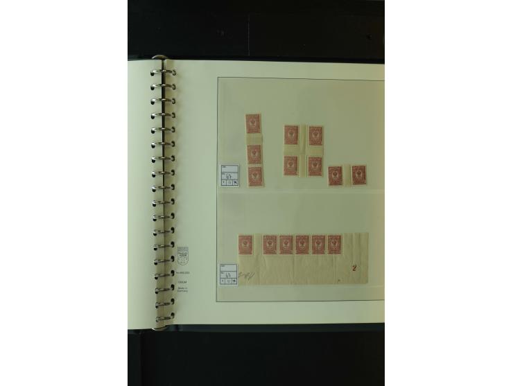 1865/1994, postfrische und ungebrauchte, reichhaltige Sammlung mit vielen guten Werten und Sätzen in 14 Alben