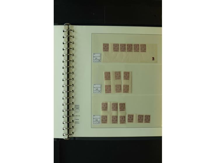 1865/1994, postfrische und ungebrauchte, reichhaltige Sammlung mit vielen guten Werten und Sätzen in 14 Alben