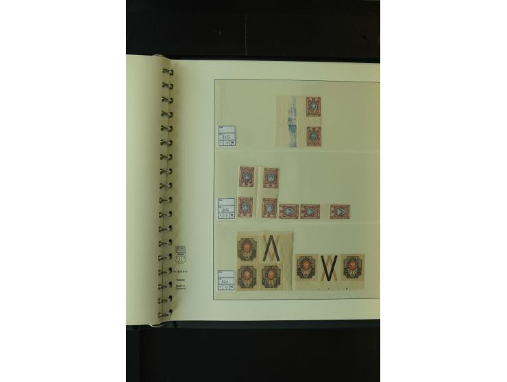 1865/1994, postfrische und ungebrauchte, reichhaltige Sammlung mit vielen guten Werten und Sätzen in 14 Alben