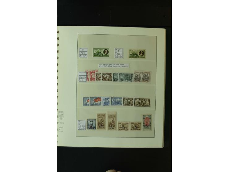 1865/1994, postfrische und ungebrauchte, reichhaltige Sammlung mit vielen guten Werten und Sätzen in 14 Alben