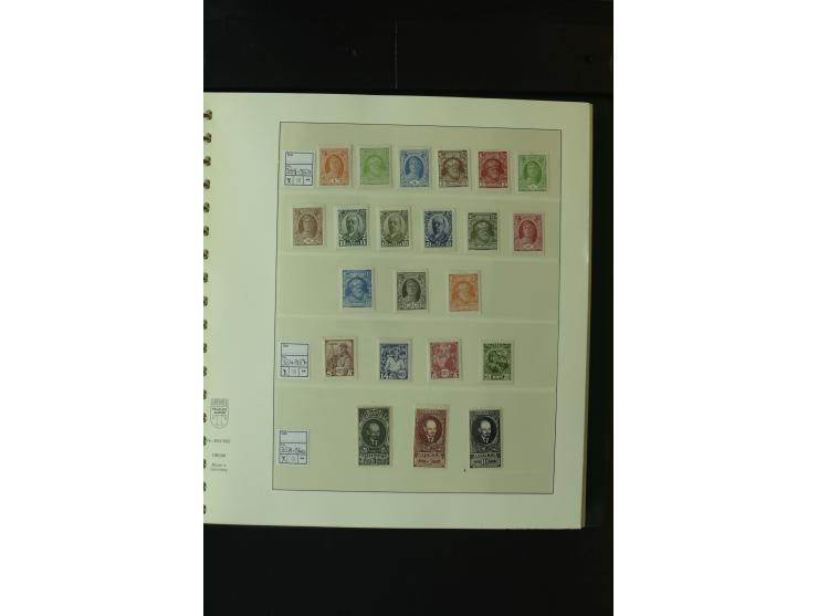 1865/1994, postfrische und ungebrauchte, reichhaltige Sammlung mit vielen guten Werten und Sätzen in 14 Alben