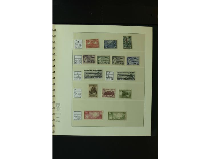 1865/1994, postfrische und ungebrauchte, reichhaltige Sammlung mit vielen guten Werten und Sätzen in 14 Alben