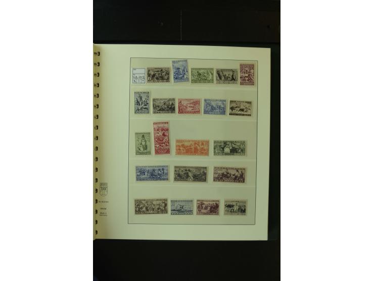 1865/1994, postfrische und ungebrauchte, reichhaltige Sammlung mit vielen guten Werten und Sätzen in 14 Alben