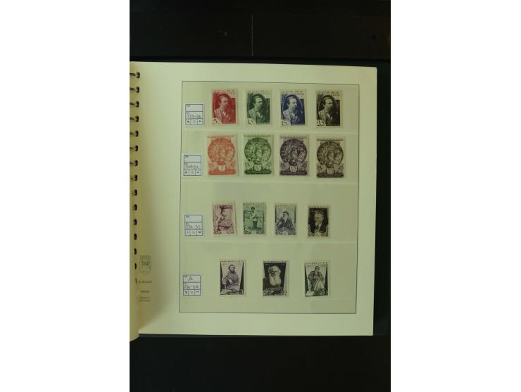 1865/1994, postfrische und ungebrauchte, reichhaltige Sammlung mit vielen guten Werten und Sätzen in 14 Alben