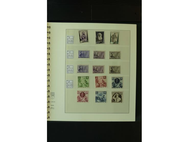 1865/1994, postfrische und ungebrauchte, reichhaltige Sammlung mit vielen guten Werten und Sätzen in 14 Alben