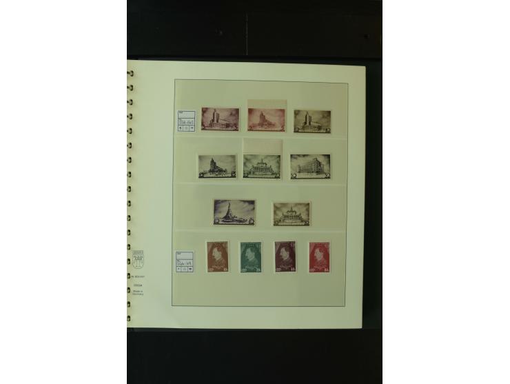 1865/1994, postfrische und ungebrauchte, reichhaltige Sammlung mit vielen guten Werten und Sätzen in 14 Alben