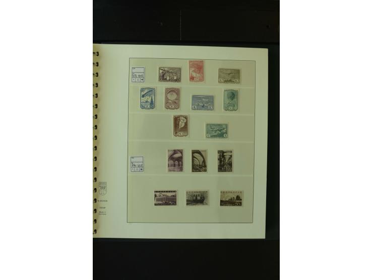 1865/1994, postfrische und ungebrauchte, reichhaltige Sammlung mit vielen guten Werten und Sätzen in 14 Alben