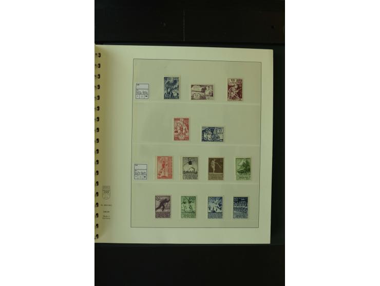 1865/1994, postfrische und ungebrauchte, reichhaltige Sammlung mit vielen guten Werten und Sätzen in 14 Alben