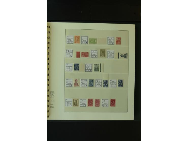 1865/1994, postfrische und ungebrauchte, reichhaltige Sammlung mit vielen guten Werten und Sätzen in 14 Alben