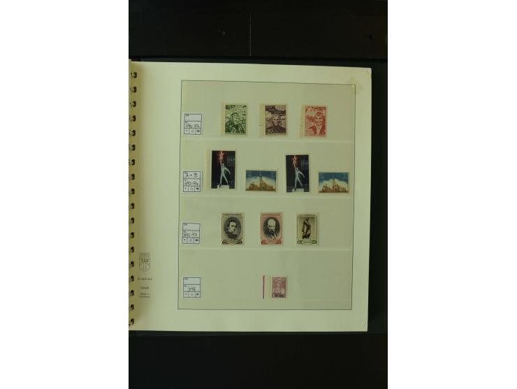 1865/1994, postfrische und ungebrauchte, reichhaltige Sammlung mit vielen guten Werten und Sätzen in 14 Alben