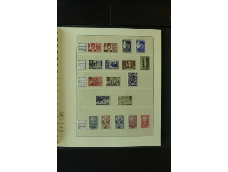 1865/1994, postfrische und ungebrauchte, reichhaltige Sammlung mit vielen guten Werten und Sätzen in 14 Alben