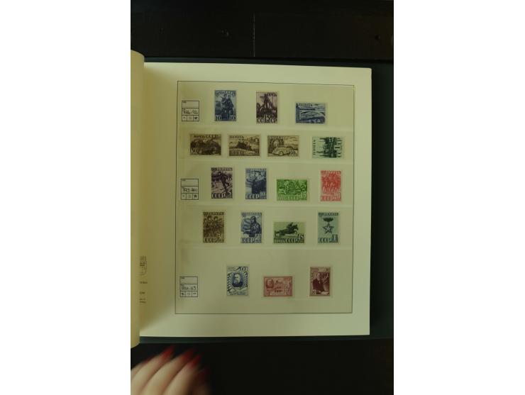 1865/1994, postfrische und ungebrauchte, reichhaltige Sammlung mit vielen guten Werten und Sätzen in 14 Alben