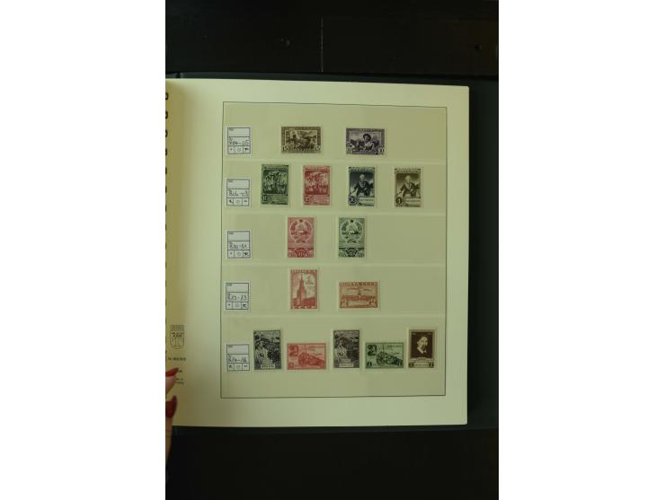 1865/1994, postfrische und ungebrauchte, reichhaltige Sammlung mit vielen guten Werten und Sätzen in 14 Alben