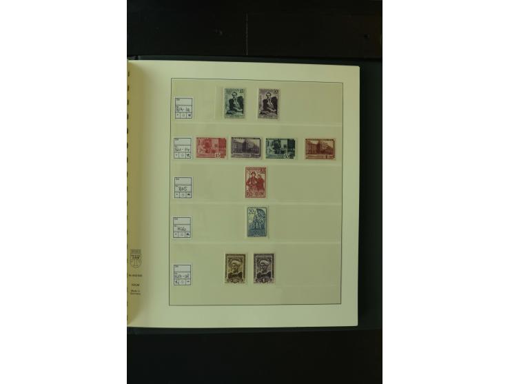 1865/1994, postfrische und ungebrauchte, reichhaltige Sammlung mit vielen guten Werten und Sätzen in 14 Alben