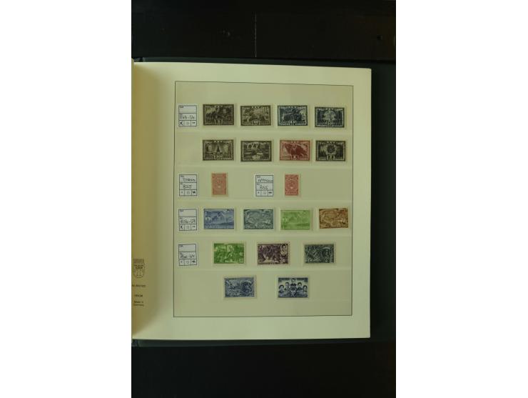 1865/1994, postfrische und ungebrauchte, reichhaltige Sammlung mit vielen guten Werten und Sätzen in 14 Alben