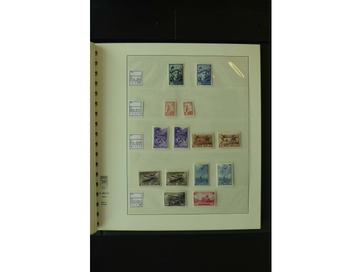 1865/1994, postfrische und ungebrauchte, reichhaltige Sammlung mit vielen guten Werten und Sätzen in 14 Alben