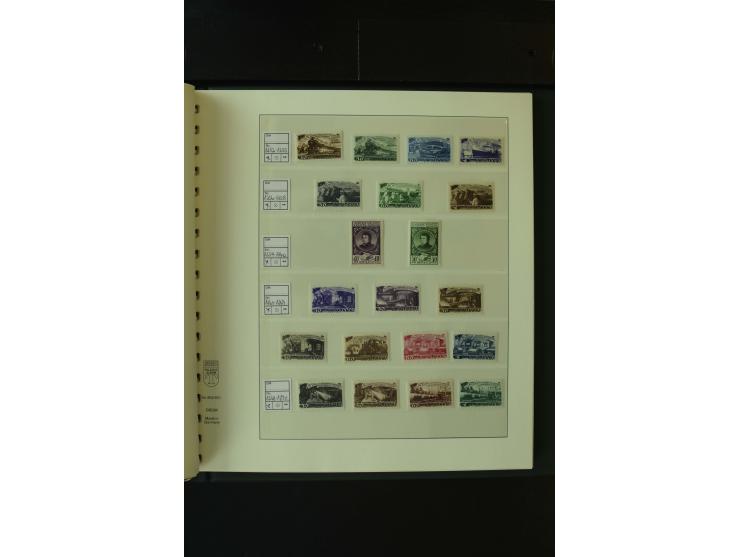 1865/1994, postfrische und ungebrauchte, reichhaltige Sammlung mit vielen guten Werten und Sätzen in 14 Alben