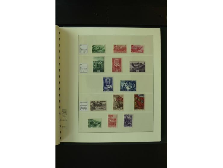 1865/1994, postfrische und ungebrauchte, reichhaltige Sammlung mit vielen guten Werten und Sätzen in 14 Alben