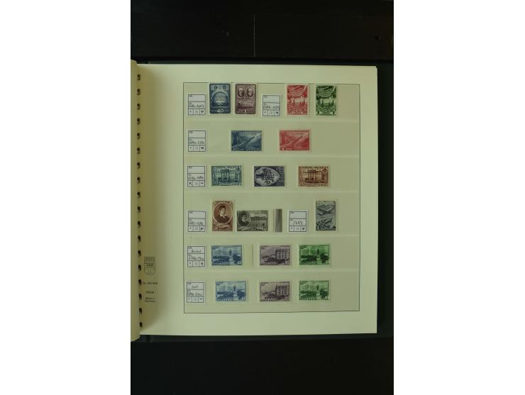 1865/1994, postfrische und ungebrauchte, reichhaltige Sammlung mit vielen guten Werten und Sätzen in 14 Alben
