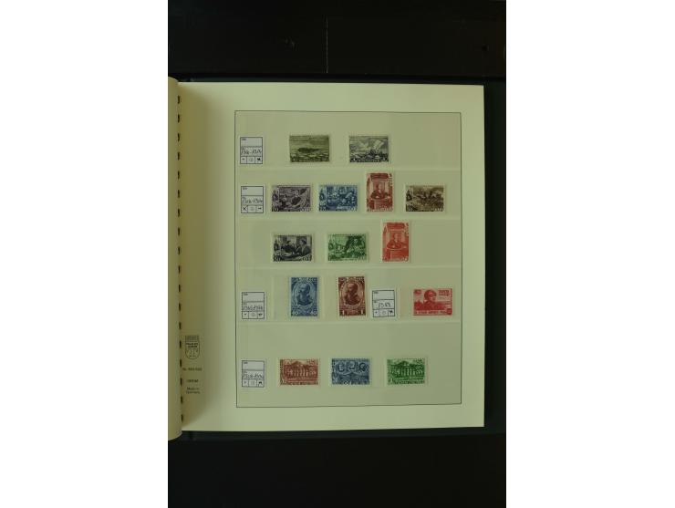 1865/1994, postfrische und ungebrauchte, reichhaltige Sammlung mit vielen guten Werten und Sätzen in 14 Alben