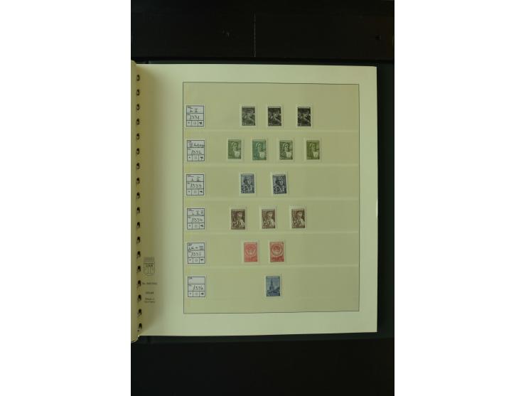 1865/1994, postfrische und ungebrauchte, reichhaltige Sammlung mit vielen guten Werten und Sätzen in 14 Alben