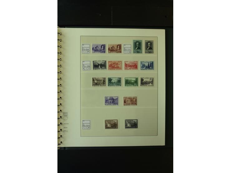 1865/1994, postfrische und ungebrauchte, reichhaltige Sammlung mit vielen guten Werten und Sätzen in 14 Alben