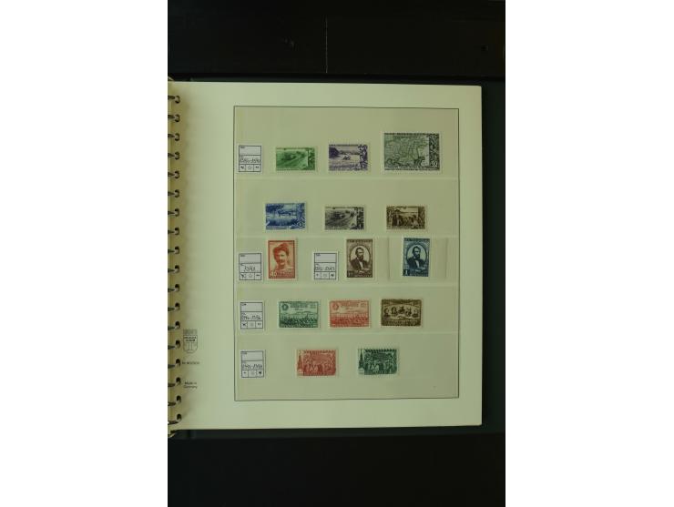 1865/1994, postfrische und ungebrauchte, reichhaltige Sammlung mit vielen guten Werten und Sätzen in 14 Alben