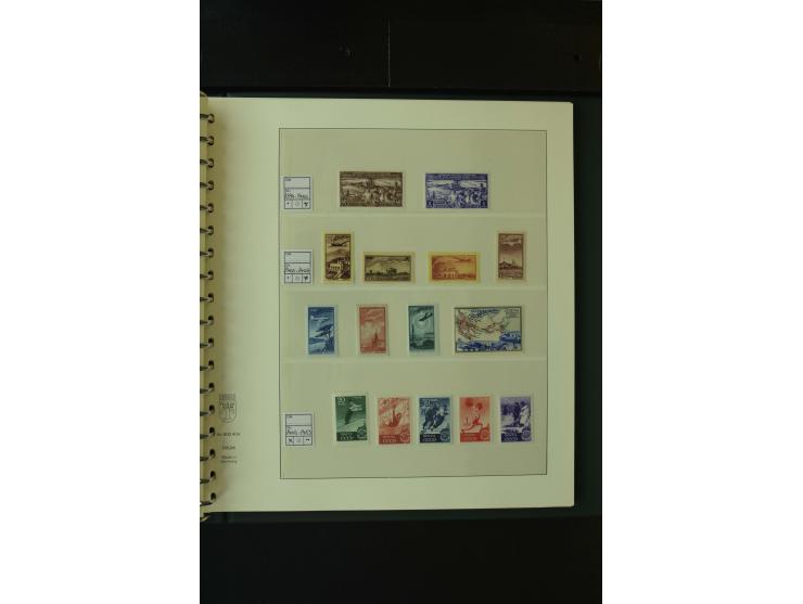 1865/1994, postfrische und ungebrauchte, reichhaltige Sammlung mit vielen guten Werten und Sätzen in 14 Alben