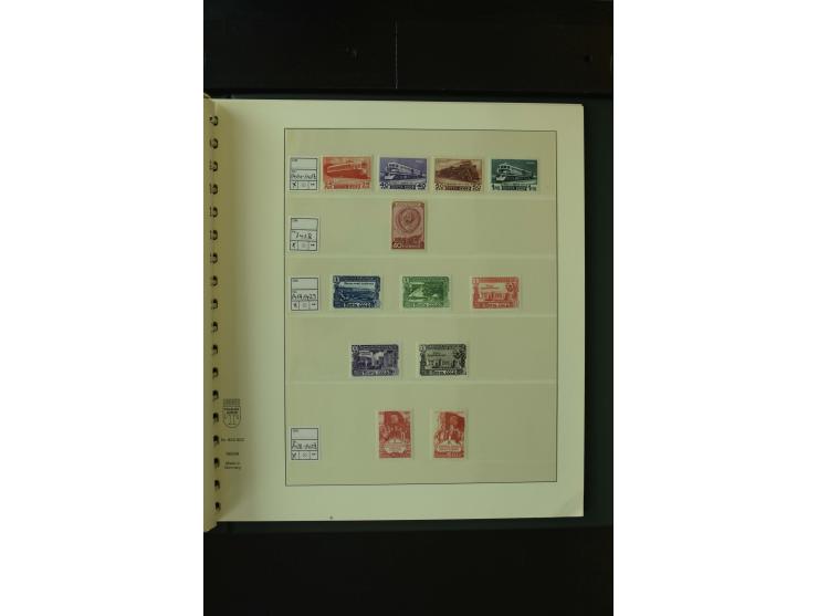 1865/1994, postfrische und ungebrauchte, reichhaltige Sammlung mit vielen guten Werten und Sätzen in 14 Alben