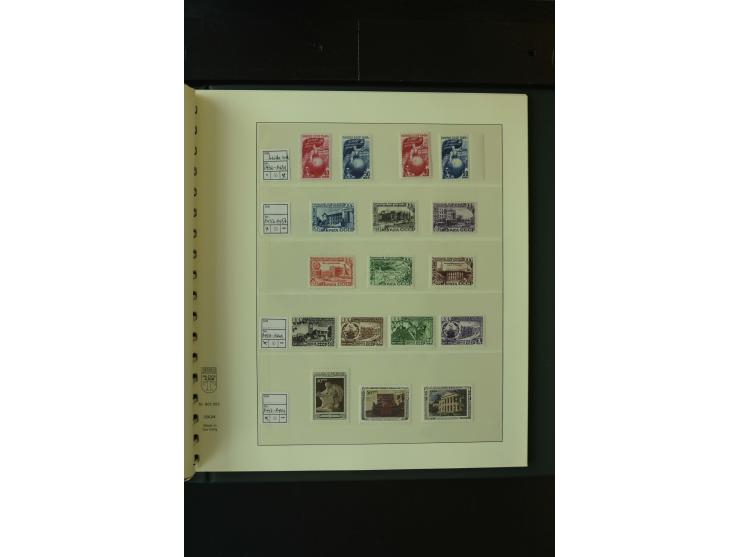 1865/1994, postfrische und ungebrauchte, reichhaltige Sammlung mit vielen guten Werten und Sätzen in 14 Alben